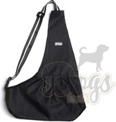 Dogs&Co Draagtas Hond - Nylon Zwart - Hondentas 64x45 cm - Maat L