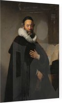 Johannes Uytenbogaert, Rembrandt van Rijn - Foto op Plexiglas - 30 x 40 cm
