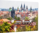 Praag, Europese stad van de honderd torens - Foto op Plexiglas - 60 x 40 cm