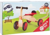 Small Foot Loopfiets Rode Racer  vanaf 1 jaar - 50 x 34 x 38 cm en zithoogte 24 cm