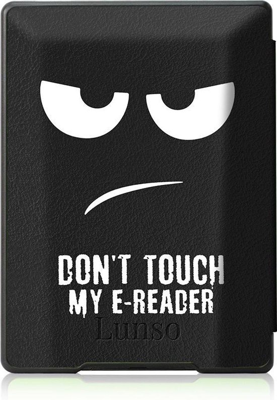 Lunso - Geschikt voor Kobo Aura H20 Edition 1 hoes (6.8 inch) - sleep cover - Don't Touch van Lunso — afbeelding 4