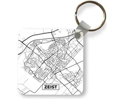Sleutelhanger - Uitdeelcadeautjes - Kaart - Zeist - Zwart - Wit - Plastic