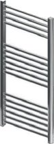 Handdoekradiator multirail straight staal chroom 100x30cm - Eastbrook Wingrave