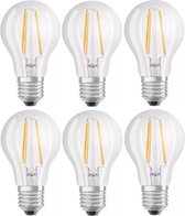 6 stuks Osram led lamp E27 4.5W 2700K-2200K Glowdim