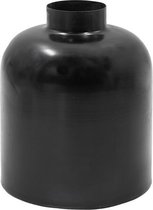 Metalen vaas - Kolony - metalen decoratie - zwarte vaas