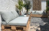 set palletkussens, matras 120 x 80 cm met 2 plofkussens Agora Verkrijgbaar in vele kleuren Waterbestendig | kleurstendig | schimmelwerend| vlekwerend / Sierkussens buiten tuin loun