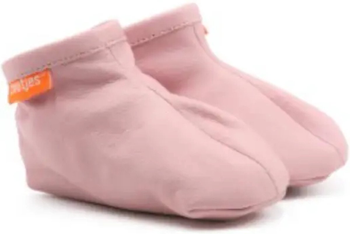 Zootjes - babyslofjes - soft pink - bio leer