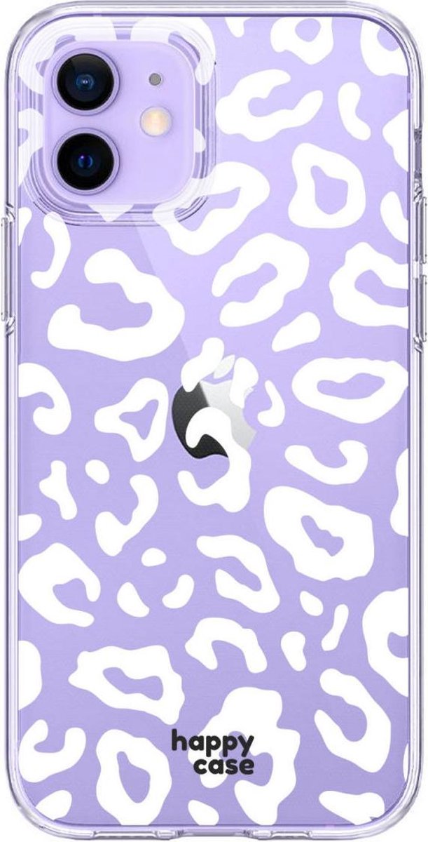 HappyCase iPhone 12 / 12 Pro Hoesje Flexibel TPU Luipaard Print
