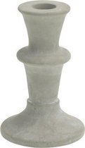 Kandelaar - Kaarsenstandaard - Grijs - 14cm - Rond Cement
