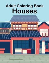 Adult Coloring Book Houses