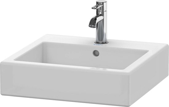 Lavabo 500x470 mm, avec un trou pour robinetterie, blanc alpin