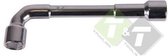 Pijpsleutel gebogen - pijp sleutel - moersleutel - open dopsleutel - angular wrench 22 mm
