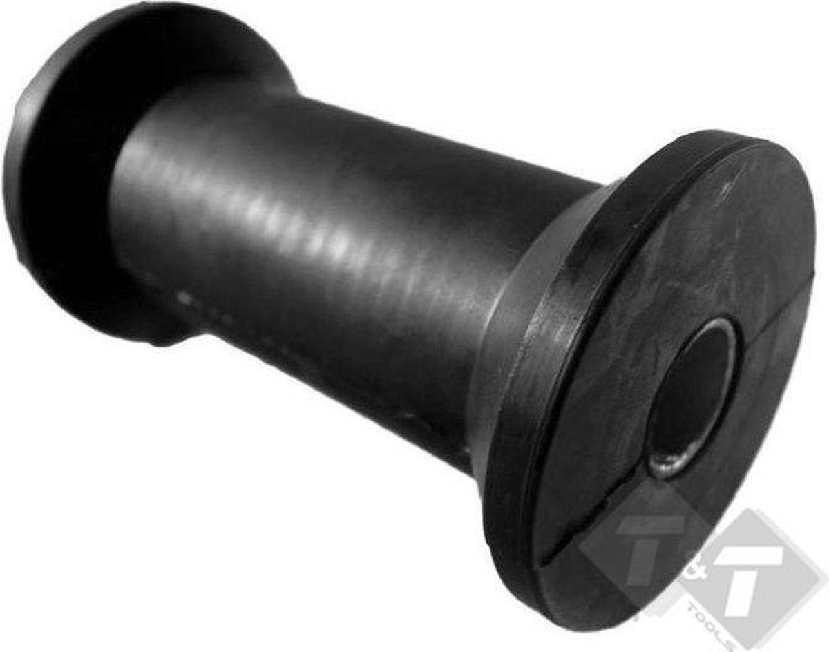 Bootrol voor kiel met bus, 135mm breed x 51mm diameter. Kielrol Zwart, Kimrol, Vangmuil, steunrol. Kielrol Zwart