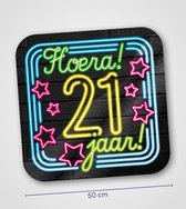 Neon Decoration Sign - 21 jaar