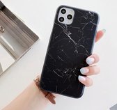 Frosted IMD-serie TPU-beschermhoes voor iPhone 12 mini (zwart)
