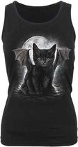 Spiral Mouwloze top -L- BAT CAT Zwart