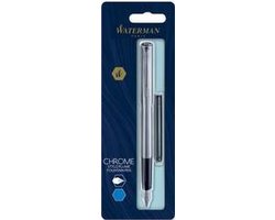 Waterman Allure vulpen | Roestvrij staal | Fijne penpunt | Blauwe inkt