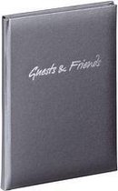 PAGNA Gastenboek 'Gasten & Vrienden', antraciet, 192 pagina's