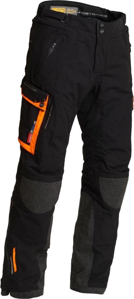 Lindstrands Textile Pants Sunne Black Orange 52