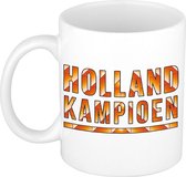 Holland kampioen beker / mok wit - 300 ml - oranje supporter / fan