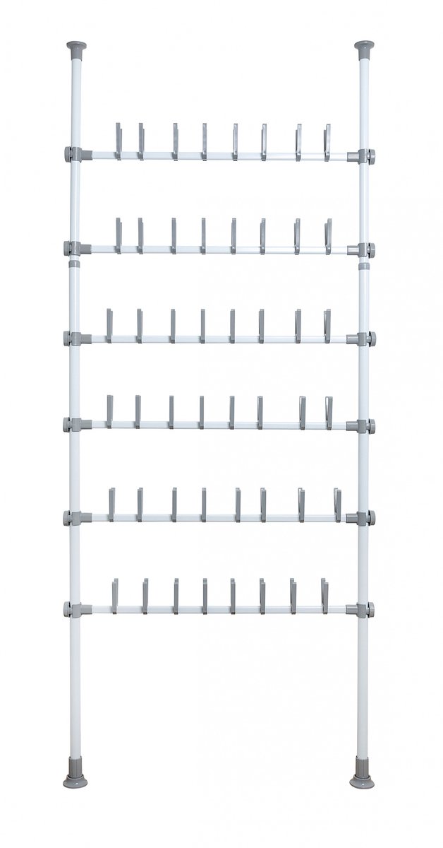 Wenko Schoenenrek Herkules 94 X 165-300 X 9 Cm Rvs Wit