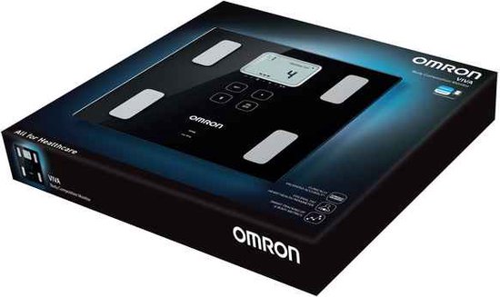 OMRON VIVA Weegschaal voor nauwkeurige gewichtsmeting. Deze weegschaal met lichaamanalyse meet visceraal vet, spiermassa, metabolisme, BMI, en verbindt via Bluetooth met de OMRON Connect app