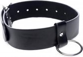 Strict - Zwarte Vegan Halsband Met Ring - Bondage - Speeltjes - Pinwheel - BDSM - SM - Meesteres - Sado - Dildo - Vibrator - Penis - Buttplug - Sexy - Erotische - Man - Dames