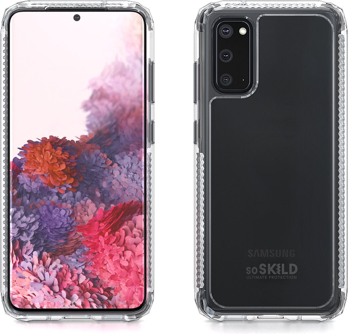 SoSkild Samsung Galaxy S20 Defend 2.0 Heavy Impact Case Transparent