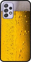 - ADEL Siliconen Back Cover Softcase Hoesje Geschikt voor Samsung Galaxy A72 - Pils Bier