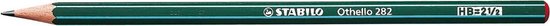 Crayon Stabilo Othello 282 vert, HB 2 1/2, avec pointe rouge
