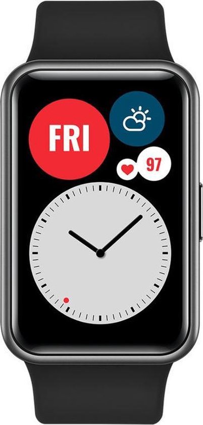 Fit - Smartwatch - Zwart | bol.com