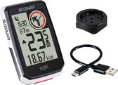 Sigma ROX 2.0 GPS Fietscomputer - Wit - Incl. standaard stuurhouder + USB-C oplaadkabel