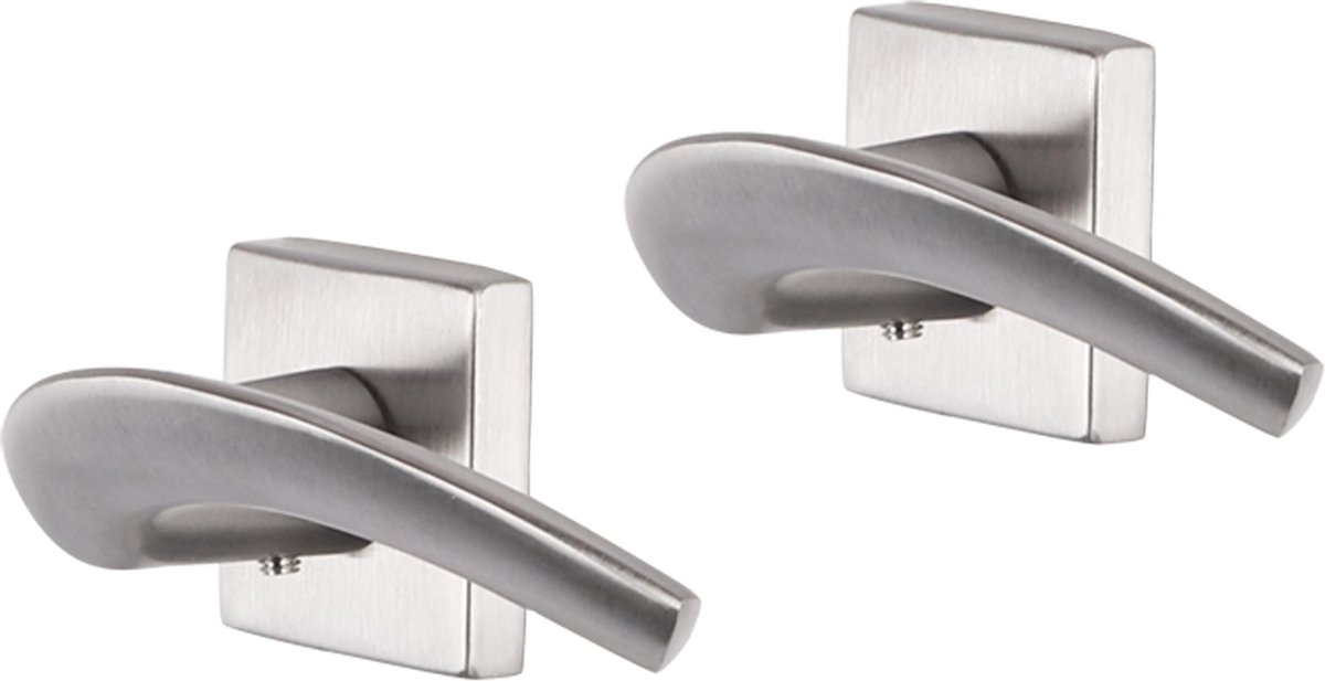 Deurkruk - Impresso Watton - Voor binnen - Vierkant - RVS - 2 stuks