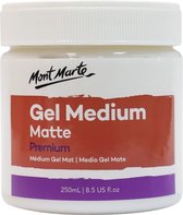 Mont Marte® Premium Gel Medium Mat 250ml - glansafwerking schilderen