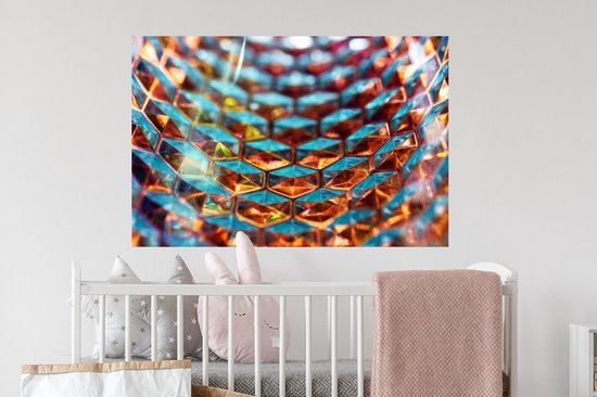 Stickers muraux - Film Autocollant - Nid d'Abeille en Verres - 90x60 cm - Film Adhésif - Stickers muraux Muraux Chambre d'Enfant - Papier Peint Auto Adhésif