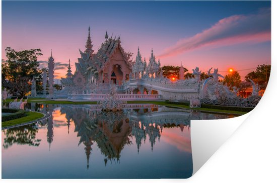 Muurstickers - Sticker Folie - Thaise tempel - 120x80 cm - Plakfolie - Muurstickers Kinderkamer - Zelfklevend Behang - Zelfklevend behangpapier - Stickerfolie