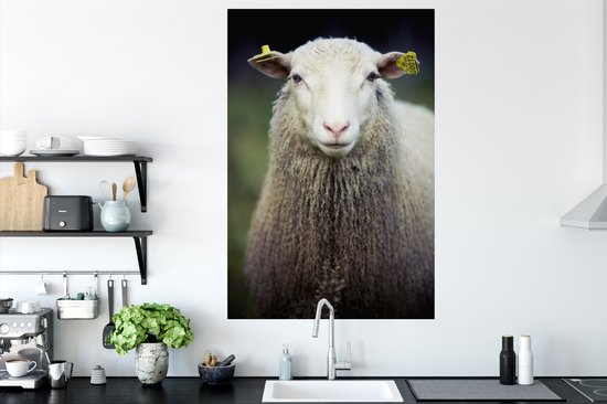 Stickers muraux - un mouton - 80x120 cm - Feuille adhésive