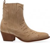 Van Dalen  - Isabelle Western Suede - Womens - Taupe - 39