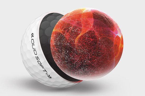 Wilson - Duo Soft+ White 12pack Golf Balls van Merkloos — afbeelding 3