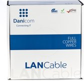 DANICOM CAT6A S/FTP 100 meter internetkabel op rol soepel - PVC (Fca) - netwerkkabel