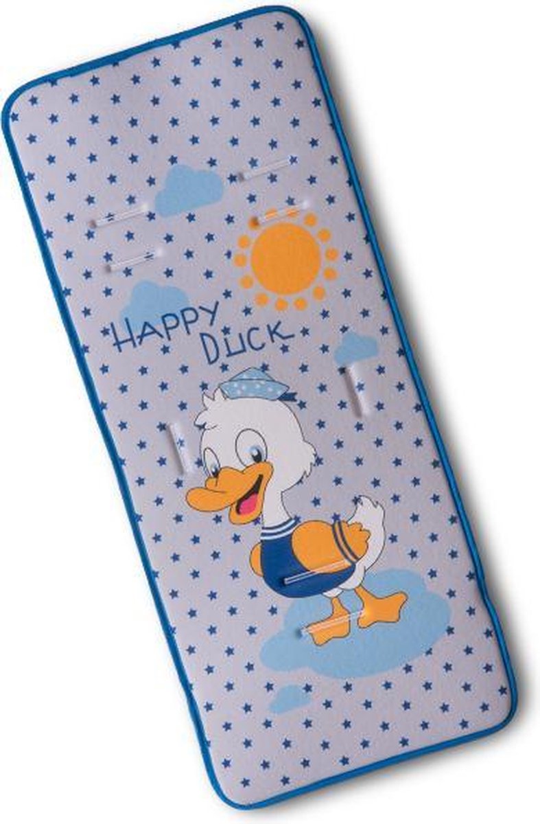 Gamberritos Inlegkussen Kinderwagen Duck 80 X 35 Cm Blauw
