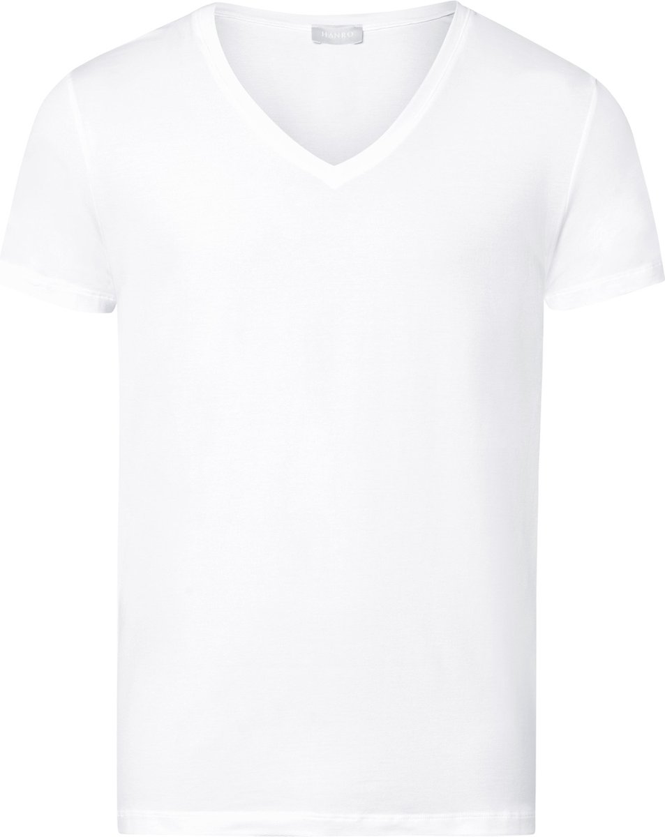 Hanro Cotton Superior T-shirt V-hals - Blanc - 073089-0101 - M