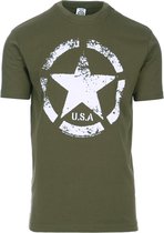 Fostex t-shirt US ARMY Star vintage groen