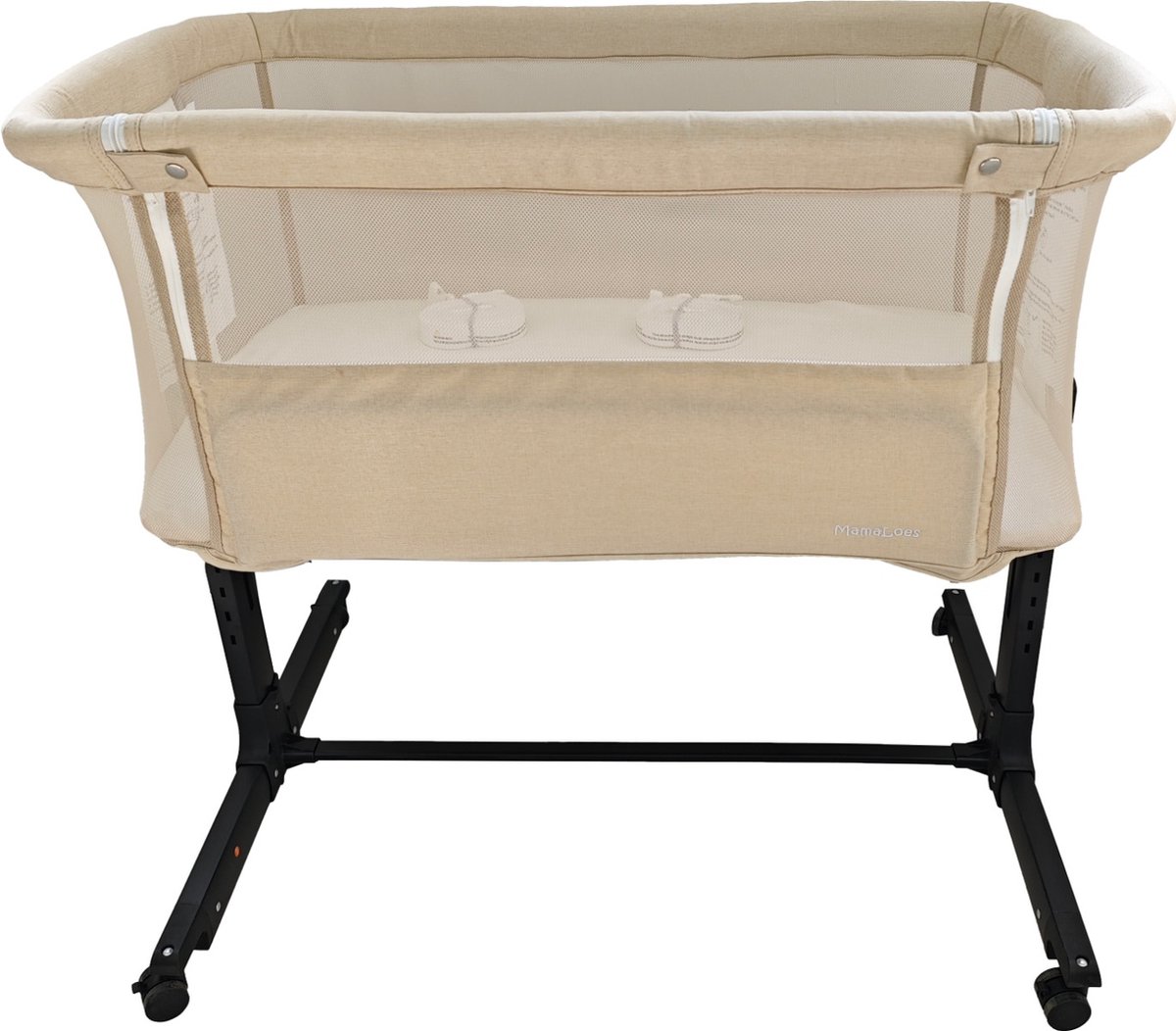 MamaLoes MamaLoes Noé Beige Co-Sleeper Wieg - afbeelding 2