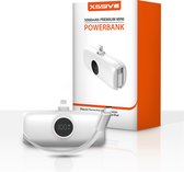 Mini Powerbank 5000 mAh - Compatible avec iPhone 14 Pro Max / iPad avec port Lightning - Chargeur rapide USB-C 20 W intégré pour iPhone 16 Pro Max - Chargeur Fast 20 W - Compact et léger - Wit