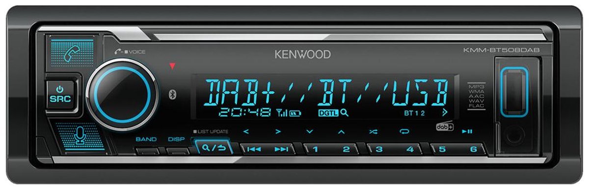 Kenwood KMM-BT508DAB Autoradio - Multicolor – foto 7