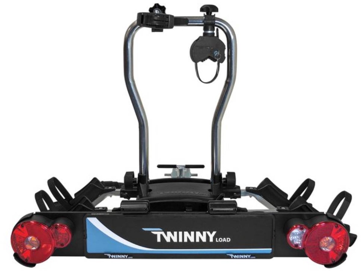 Bol.com Twinny Load E-Carrier II – Kantelbare Fietsendrager – 2 Fietsen – Afsluitbaar – Opvouwbaar en Stevig aanbieding