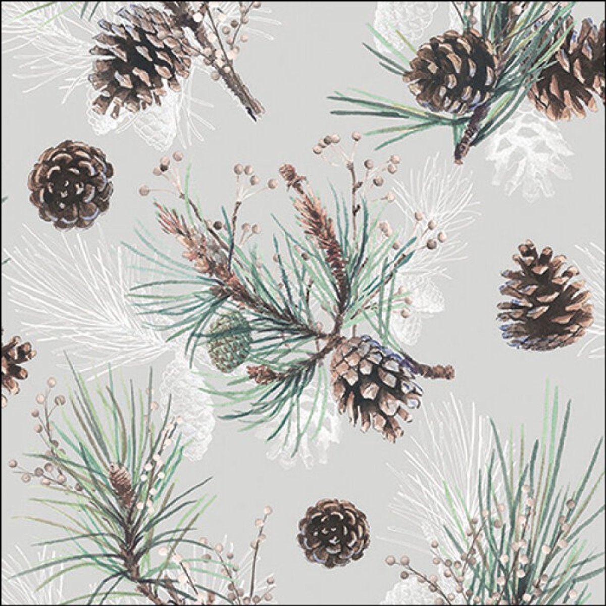 Ambiente - Lunch servetten - Pine Cone All Over