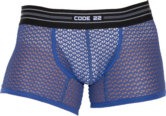 CODE 22 Openwork Trunk Steel Blue - MAAT M - Heren Ondergoed ...
