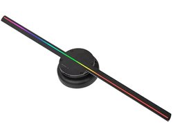 FIBILA 3D Ventilator Hologram Projector - Bewegend Beeldreclame - Wifi Display Reclame - Holografisch - LED - 42 cm